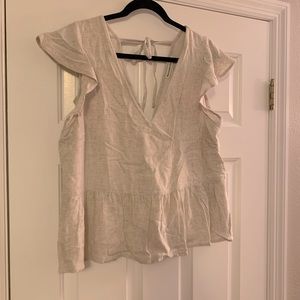 Abercrombie peplum top